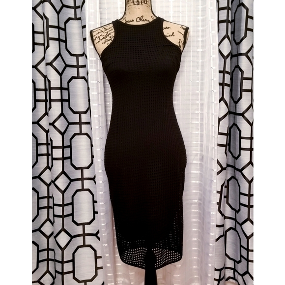 Express Dresses & Skirts - EXPRESS BLACK MIDI DRESS